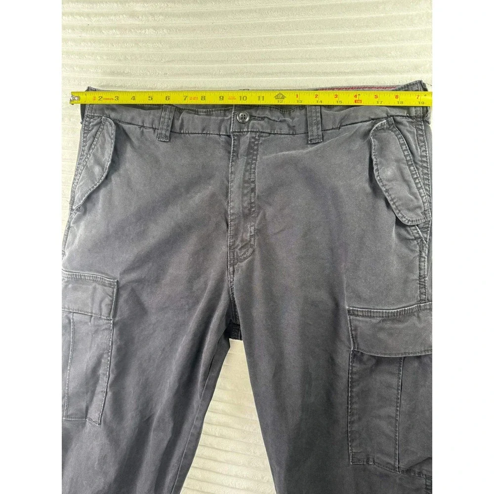Banana Republic Mens 38x34 Tapered Surplus Cargo Pants Black Stretch